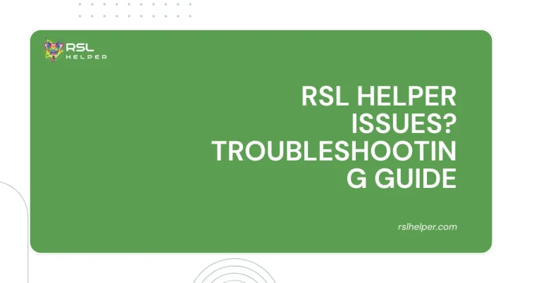 RSL Helper Issues
