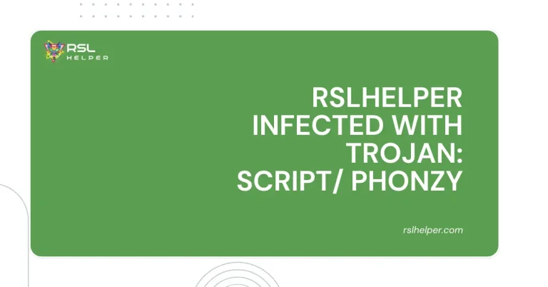 RSLHelper Trojan: Script/Phonzy Infection